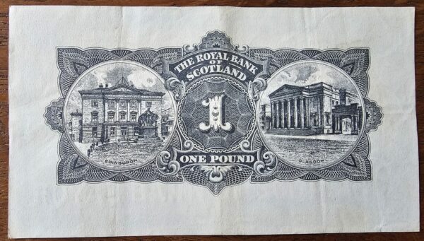 1956 Royal Bank of Scotland £1 Banknote - Image 2