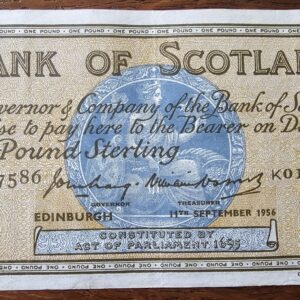 1956 Bank of Scotland £1 Banknote