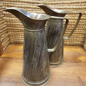 2 Brass Peerage Jugs