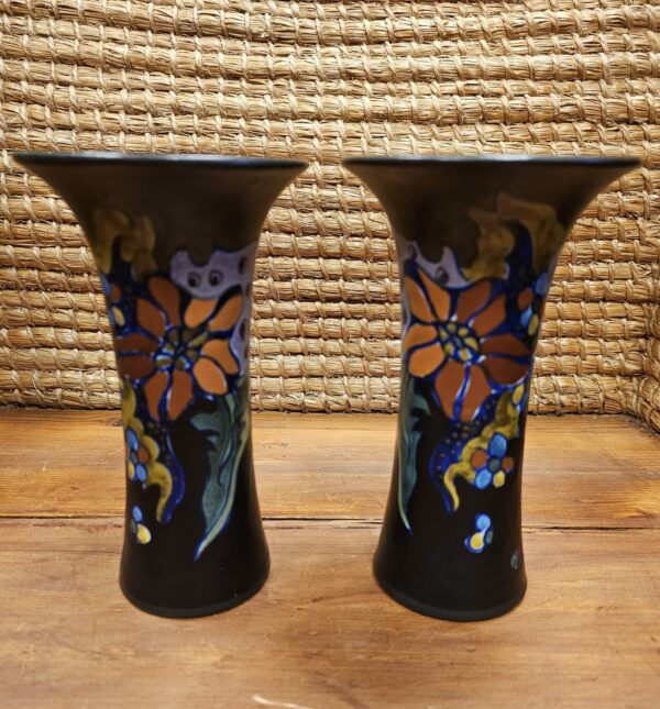 2 Gouda Pottery Vases