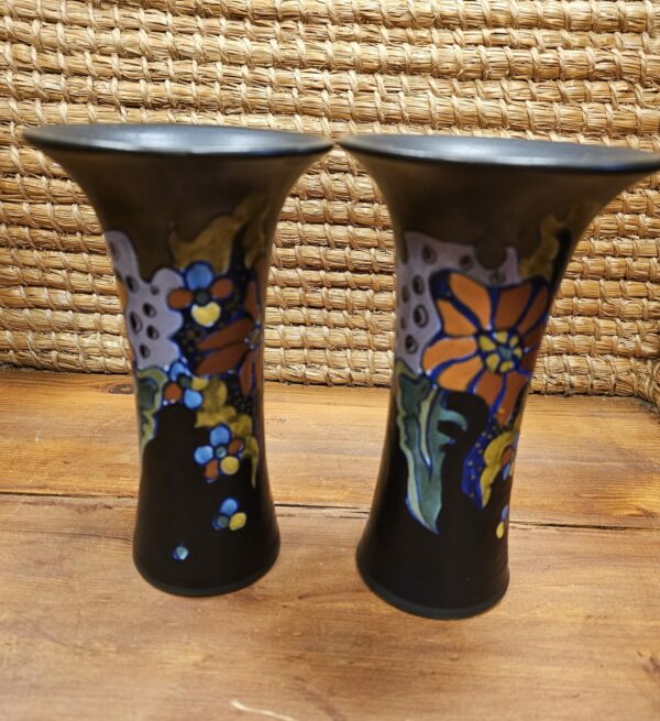 2 Gouda Pottery Vases - Image 2
