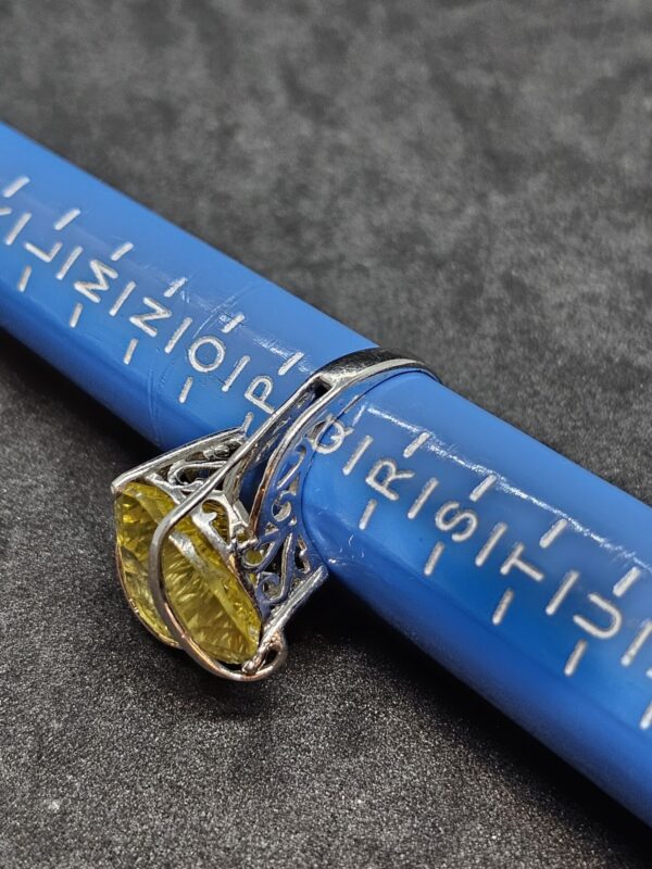 Lemon Citrine Silver Ring - Image 4