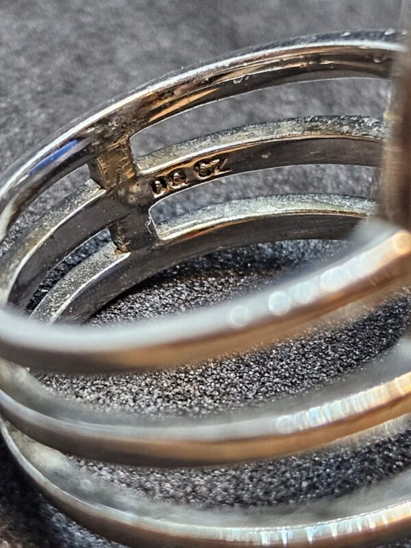 Art Deco Style silver ring - Image 4