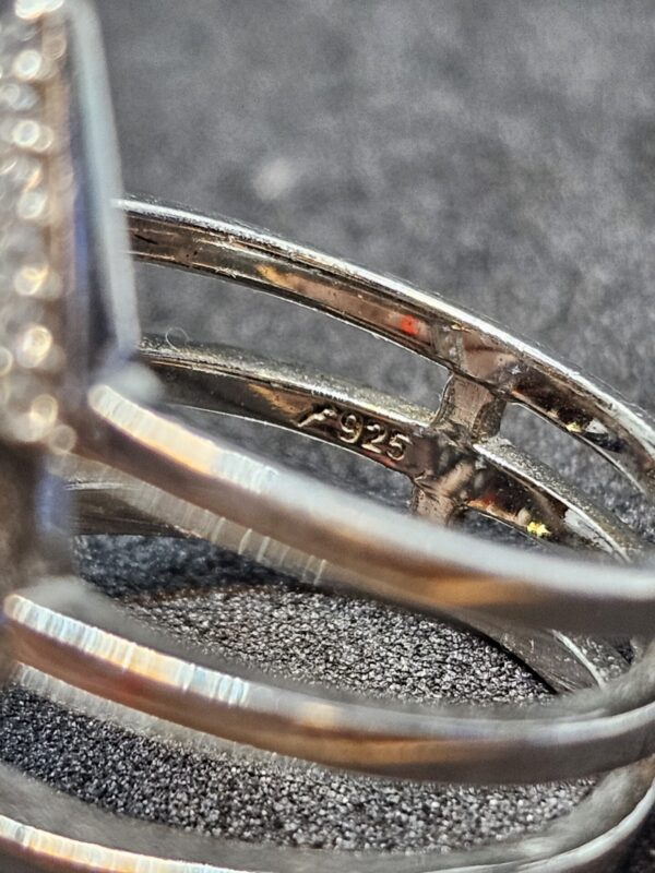 Art Deco Style silver ring - Image 5