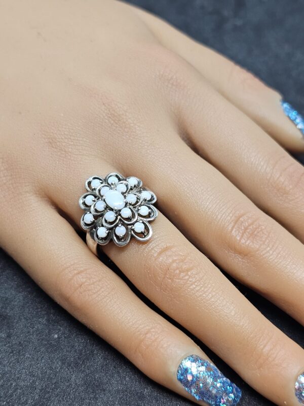 Vintage Opal Cluster Ring