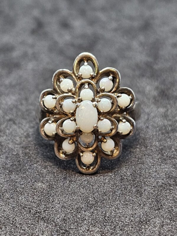 Vintage Opal Cluster Ring - Image 3
