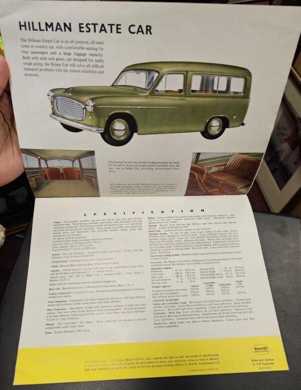 The Anniversary Hillman Minx Brochure - Image 3