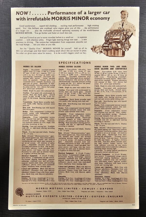 You'll be glad you bought a Morris Brochure - Image 2