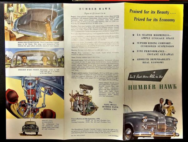 Humber Hawk Brochure - Image 3