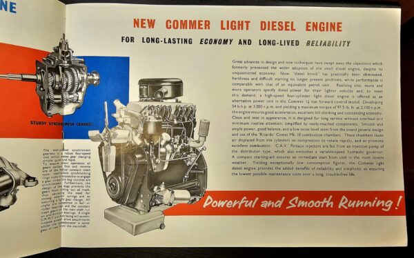 Commer 1 1/2 Ton Forward Control Van Brochure - Image 3