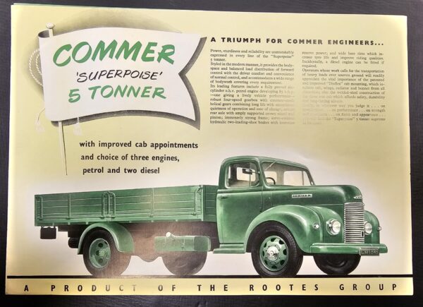 Commer 'Superpoise' 5 Tonner Brochure