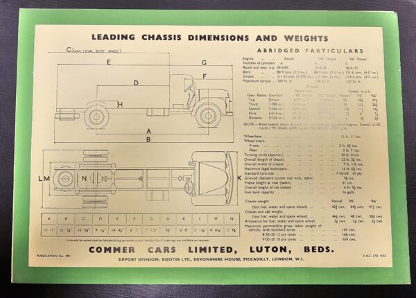 Commer 'Superpoise' 5 Tonner Brochure - Image 2