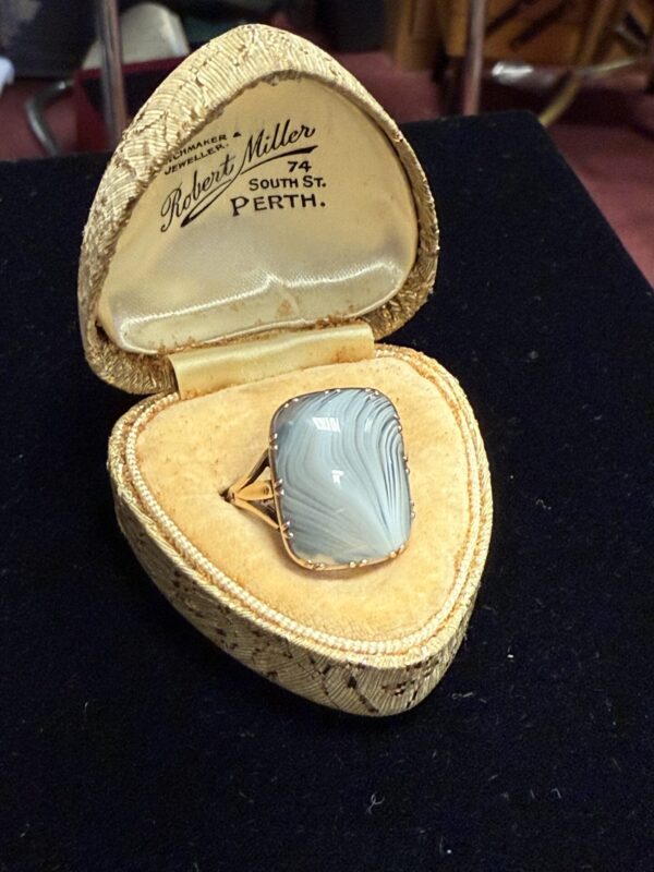 Victorian Scottish Montrose agate ring - Image 3