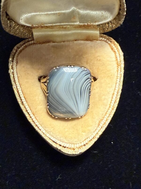Victorian Scottish Montrose agate ring - Image 5