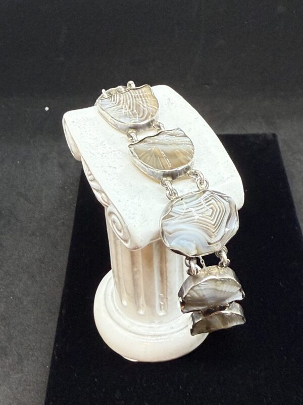 Scottish silver and Montrose agate bracelet - Image 2