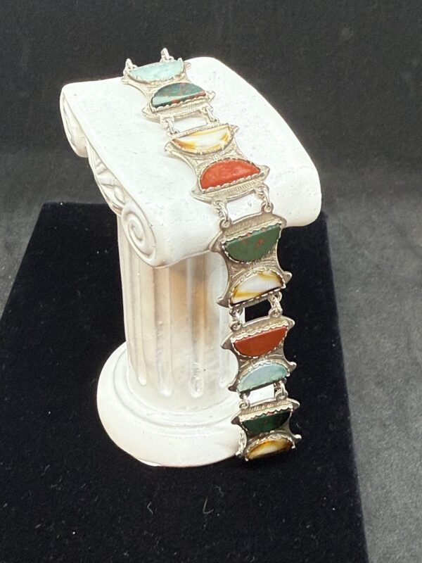 Scottish silver and agate bracelet - Image 2