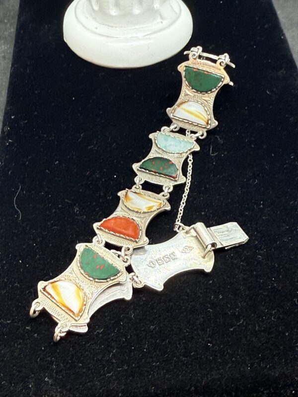 Scottish silver and agate bracelet - Image 3