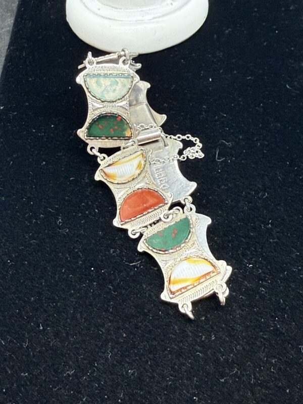 Scottish silver and agate bracelet - Image 7