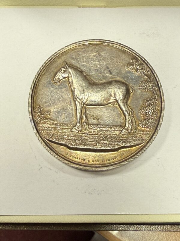 J Cameron and son Kilmarnock silver heavy horse medal - Image 2