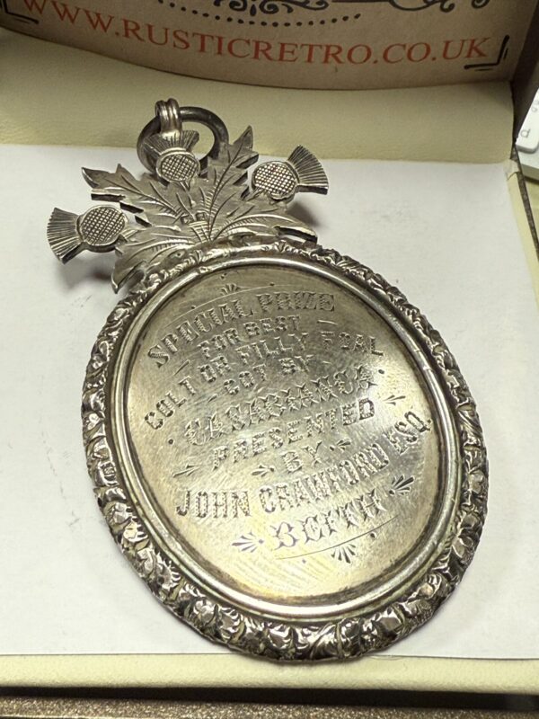 Buchlyvie & gartmore agricultural association special prize silver medal