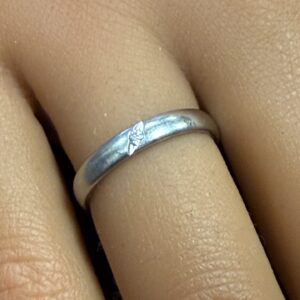 Platinum diamond set band