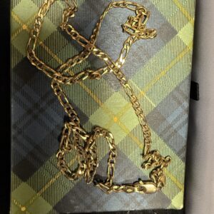 20” 9ct gold figaro link chain