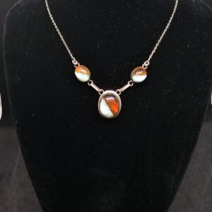 Amber and Chalcedony necklace
