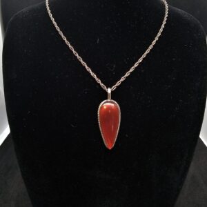 Amber Teardrop Pendant