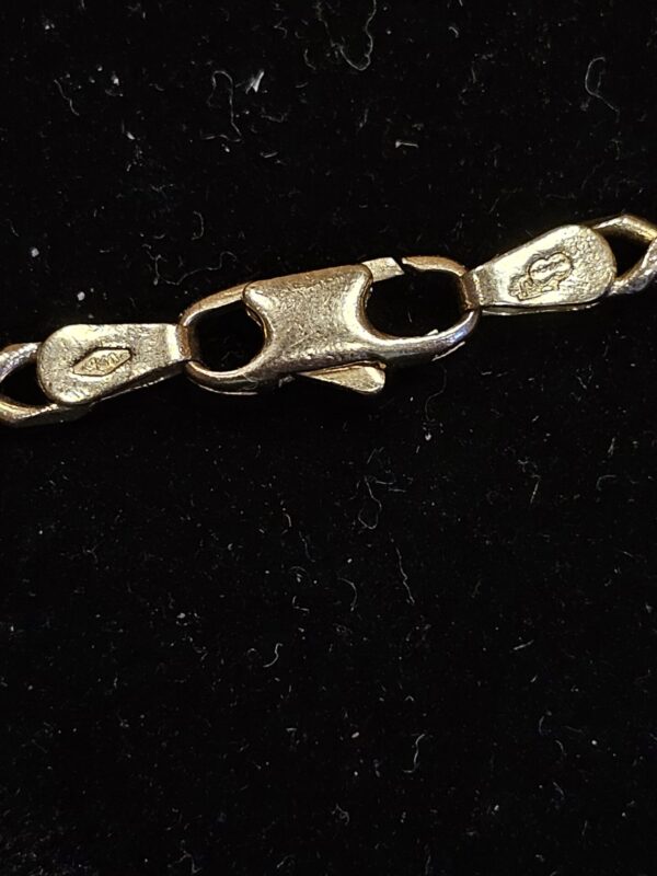 9ct Gold Oval & Figure Of 8 Link Necklace - Image 3