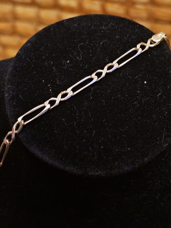 9ct Gold Oval & Figure Of 8 Link Necklace - Image 4
