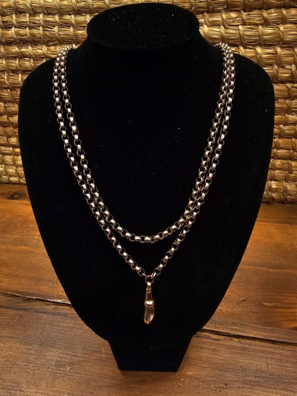 9ct Longuard / Muff Chain Necklace,