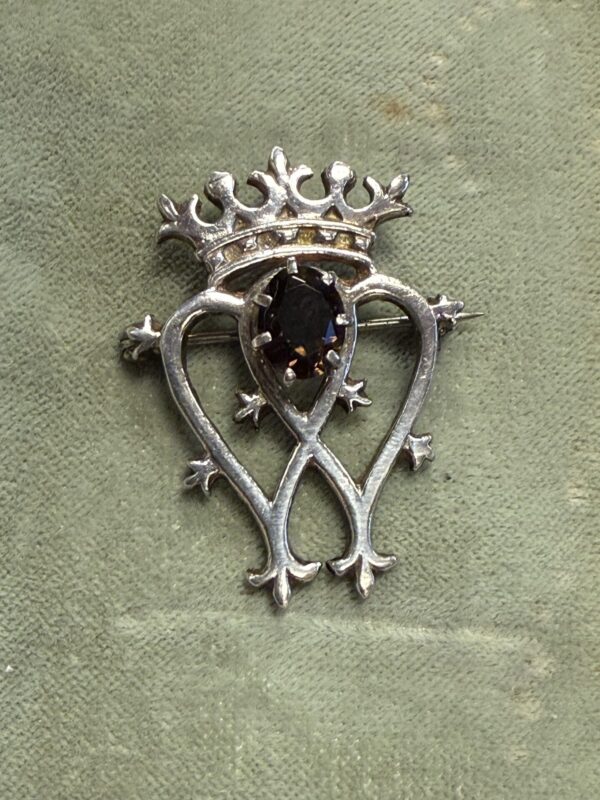 Sterling silver Edinburgh luckenbooth brooch
