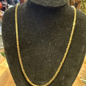 Byzantine 9ct gold chain unisex