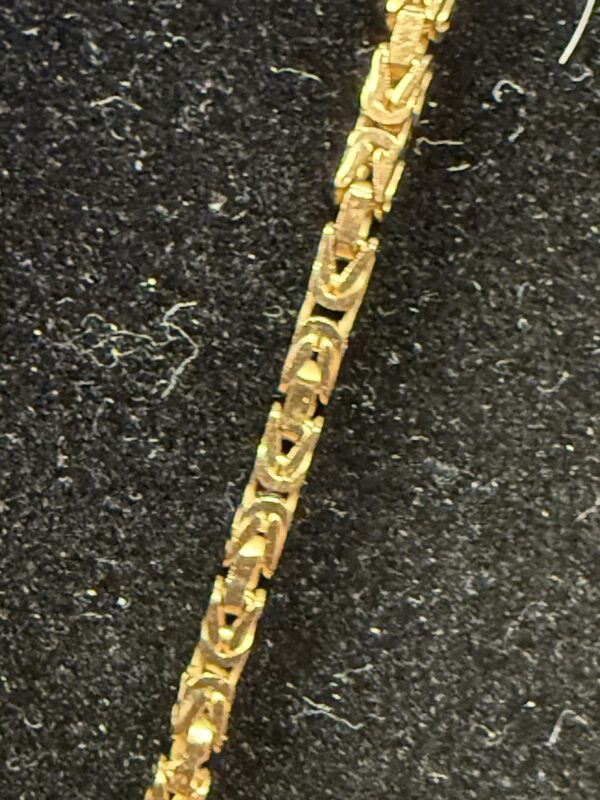 Byzantine 9ct gold chain unisex - Image 2