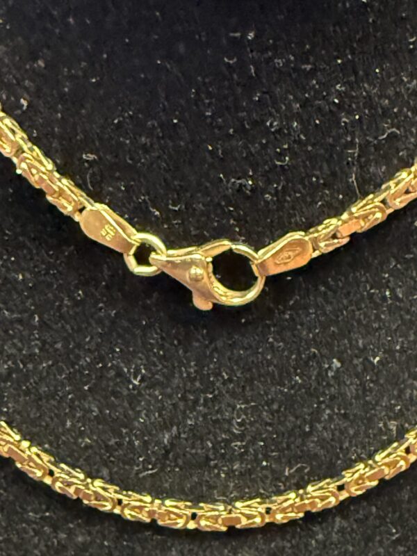 Byzantine 9ct gold chain unisex - Image 3