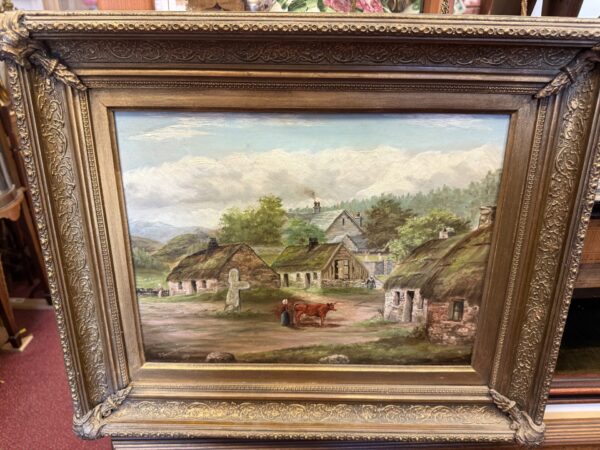 19th century j farmer Anderson oil on canvas