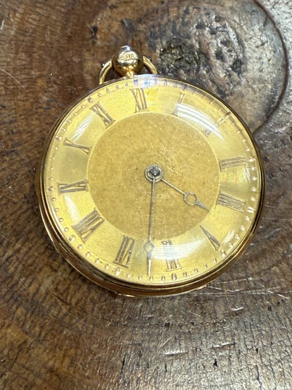 18ct gold j Ritchie and sons Edinburgh pocket watch