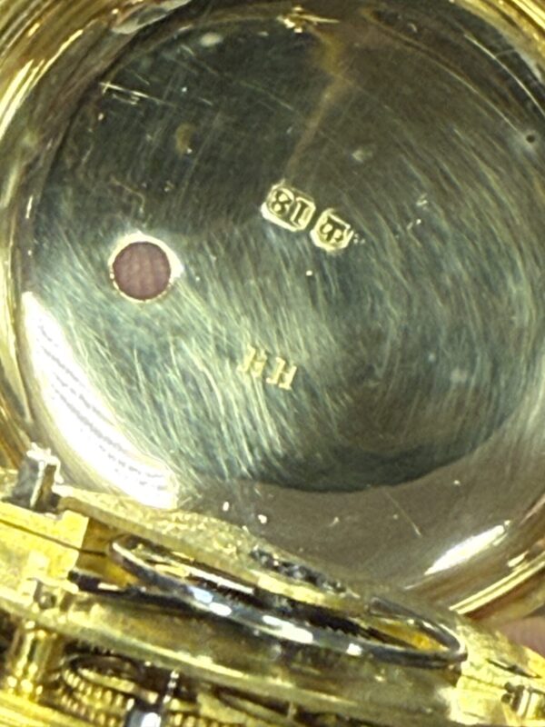 18ct gold j Ritchie and sons Edinburgh pocket watch - Image 6