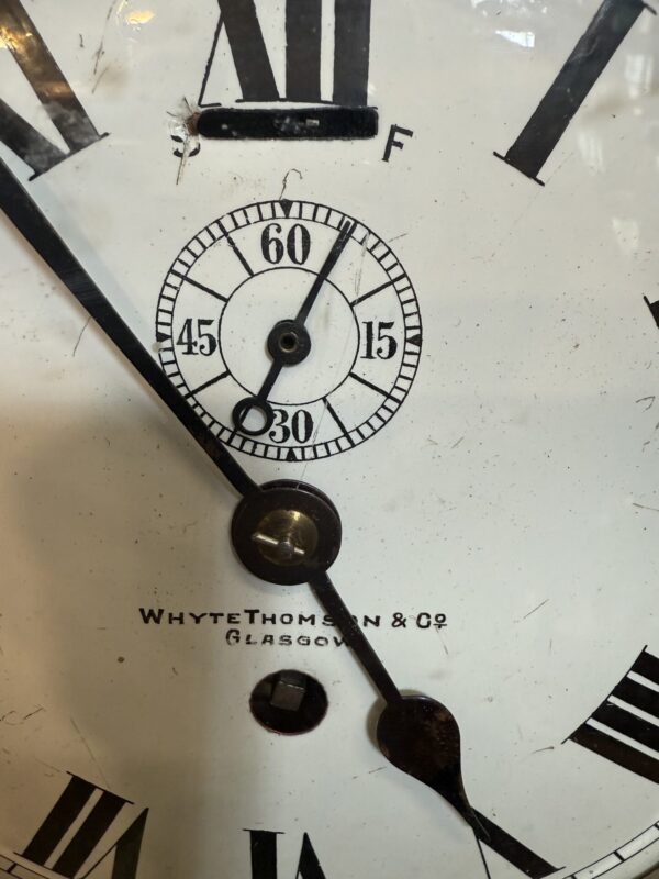 Whyte Thomson & co brass ships clock - Image 3