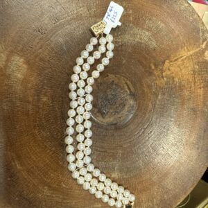 14ct gold and pearl bracelet