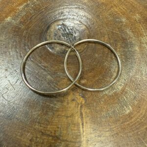 46mm 9ct gold hoop earrings