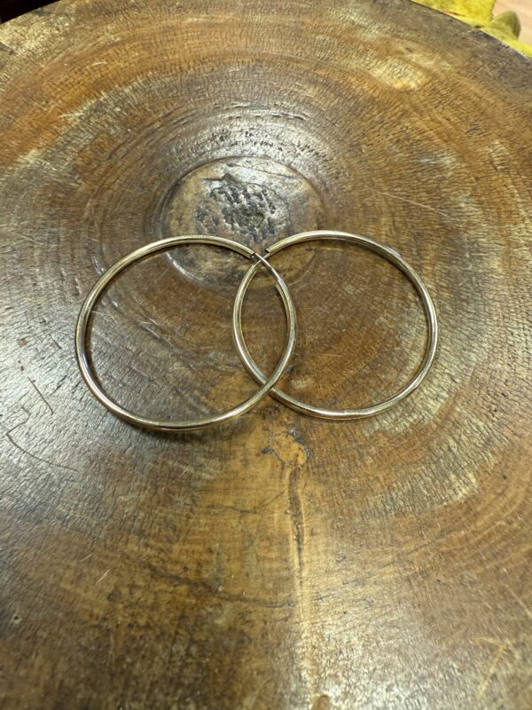 46mm 9ct gold hoop earrings