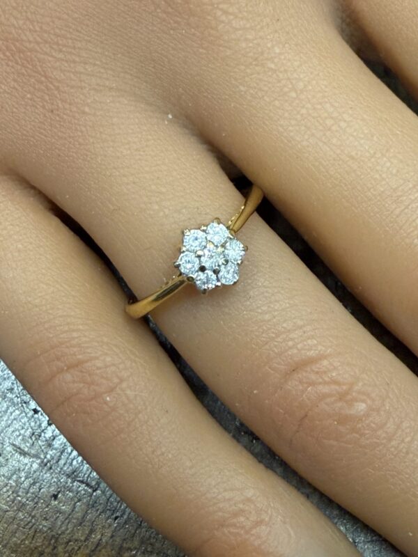 18ct gold .25 ct diamond ladies ring