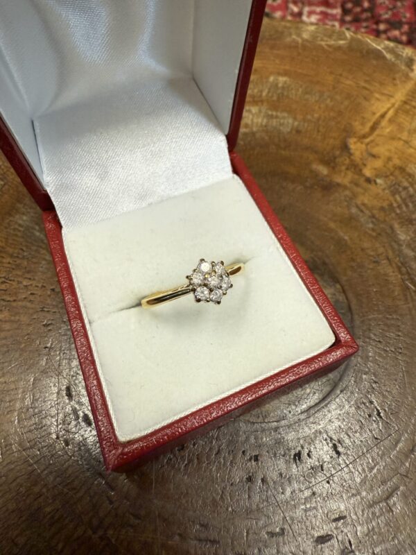 18ct gold .25 ct diamond ladies ring - Image 3