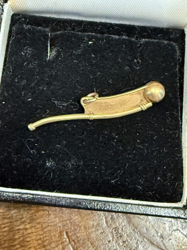 9ct gold bosuns whistle pendant - Image 2