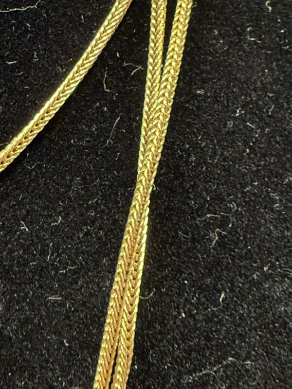 54” 9ct gold ladies antique chain - Image 3