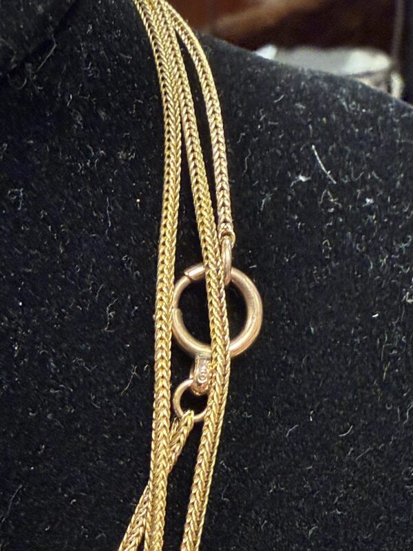 54” 9ct gold ladies antique chain - Image 4
