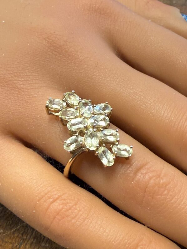 Vintage chrysoberyl ladies 9ct dress ring - Image 2
