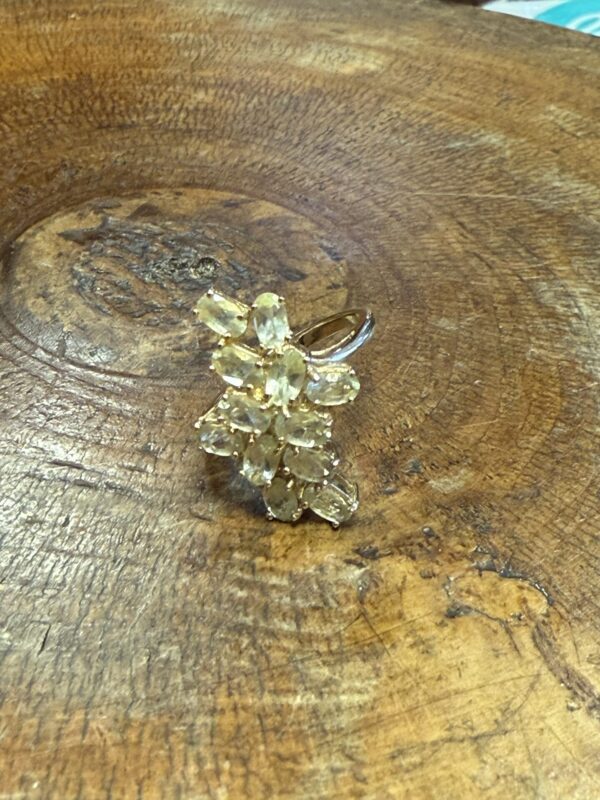 Vintage chrysoberyl ladies 9ct dress ring - Image 3