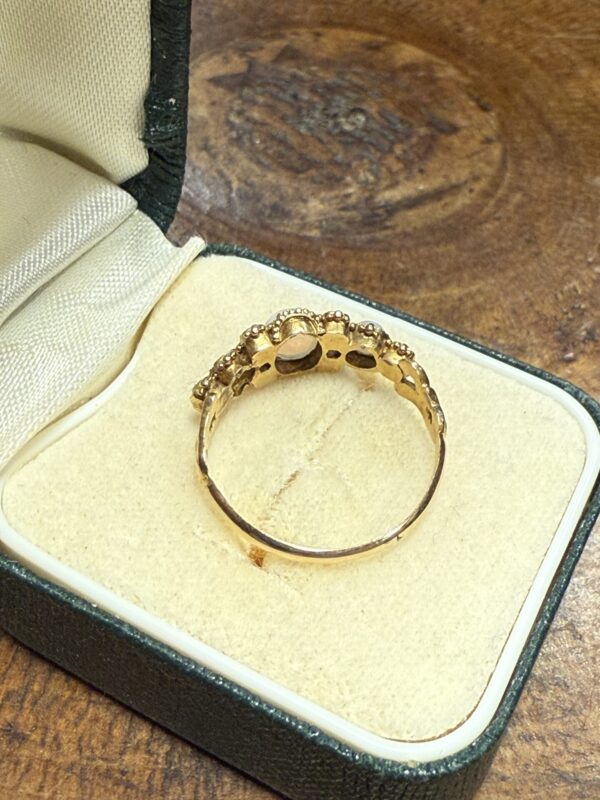 15ct ruby and opal antique ladies ring - Image 6